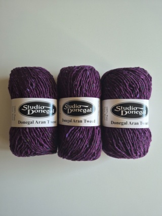 ARAN TWEED 4814 - dojrzała śliwka
