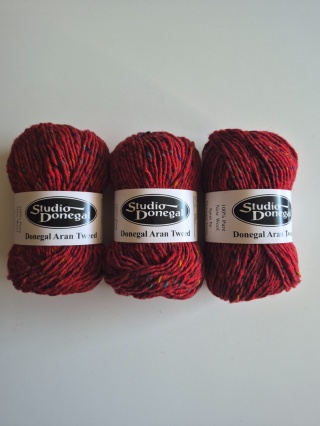 ARAN TWEED 4866 - płomienna czerwień